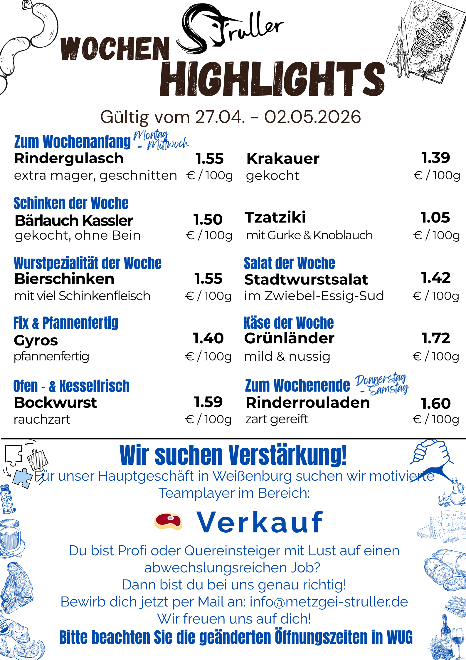 Wochenangebote bei Metzgerei Struller